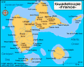 Map of Guadeloupe Map of Guadeloupe
